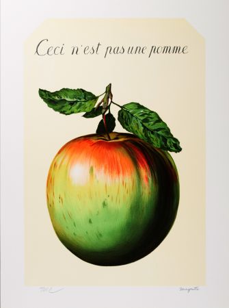 Litografia Magritte - Ceci n’est pas une pomme (This is not an apple)