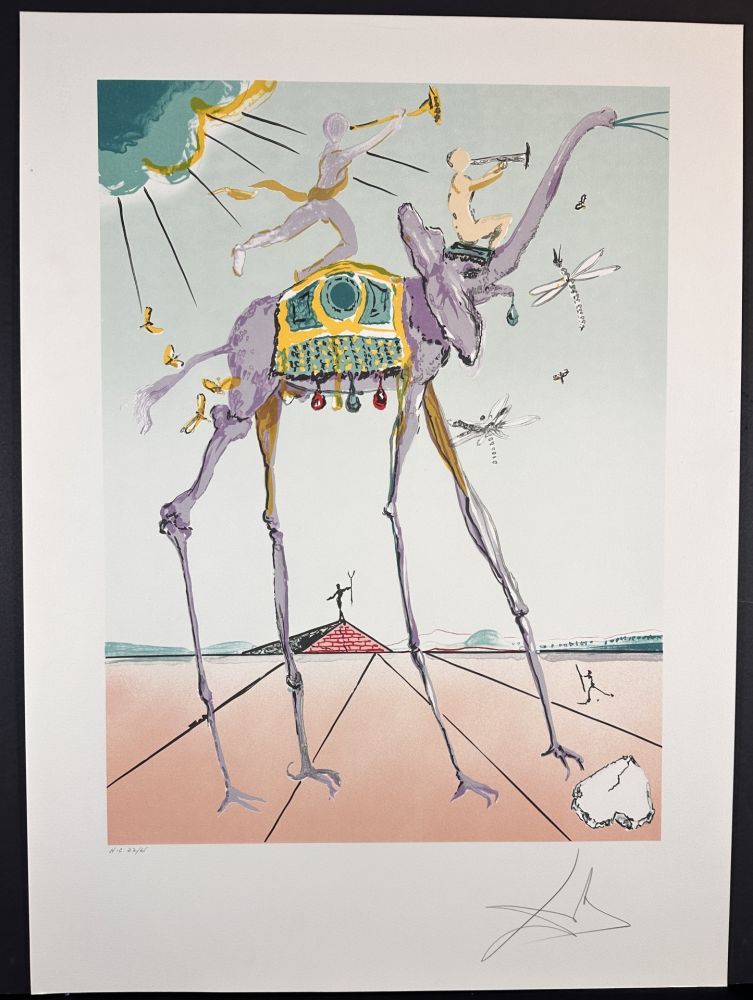 Litografia Dali - Celestial Elephant or Space Elephant