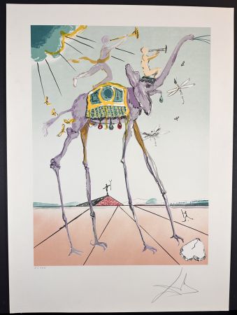 Litografia Dali - Celestial Elephant or Space Elephant