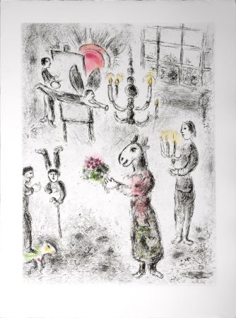 Acquaforte E Acquatinta Chagall - Celui qui dit les choses sans rien dire, 1976 - PLATE 1