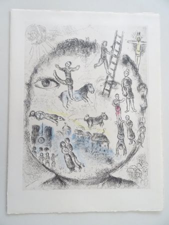 Acquaforte E Acquatinta Chagall - Celui qui dit les Choses sans rien dire, planche 528