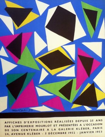 Litografia Matisse - Centenaire de l'imprimerie Mourlot, exposition galerie Kléber 1953