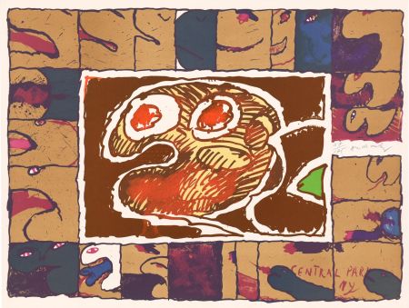 Litografia Alechinsky - Central Park
