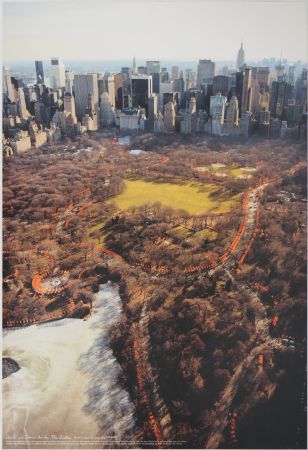 Manifesti Christo - Central Park New York : Aerial View of the Gates