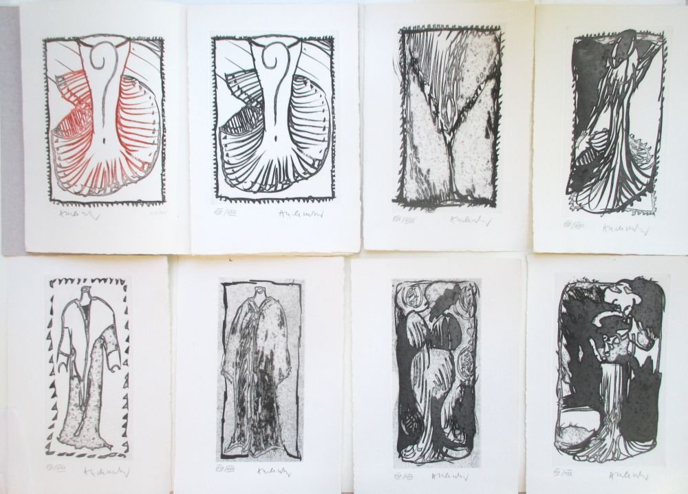 Acquatinta Alechinsky - Ces Robes qui m'evoquaient Venise. 12 numbered and handsigned aquatints