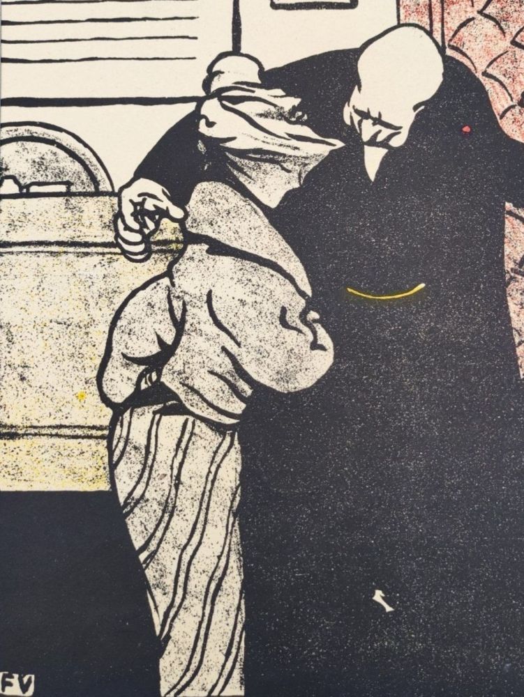 Litografia Vallotton - C'est pour votre papa... Passez donc dans mon cabinet. 
