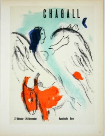 Litografia Chagall - Chagall  Kunsthalle  Bern  1957