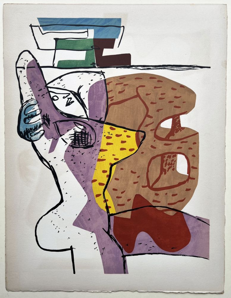 Litografia Le Corbusier - CHAIR (Le Poème de l'angle droit, 1955). Planche 11.