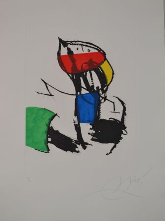Acquatinta Miró - Chanteur De Rues III - D1138