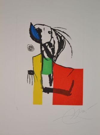 Acquatinta Miró - Chanteur De Rues III - D1139