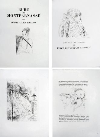 Libro Illustrato Dunoyer De Segonzac - Charles-Louis Philippe : BUBU DE MONTPARNASSE (1929)
