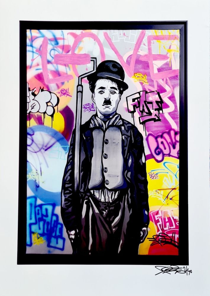 Grafica Numerica Fat - Charlie Chaplin I Print