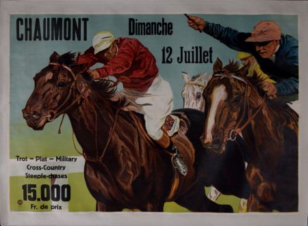 Litografia Anonyme - Chaumont Dimanche 12 Juillet, c. 1930s - Large lithograph poster!