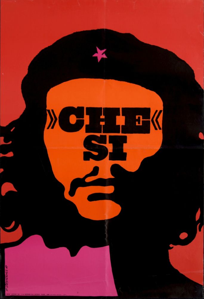 Serigrafia Cieslewicz  - Che Si, 1968 - Large silkscreen poster (Scarce!)