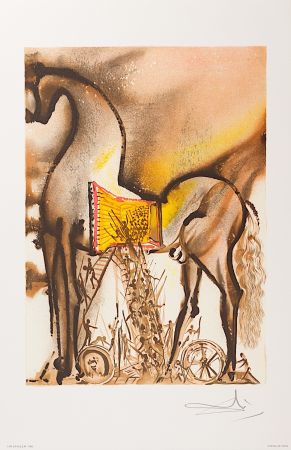 Litografia Dali - Cheval de Troie (Trojan Horse)
