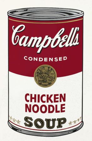 Serigrafia Warhol - Chicken Noodle Soup, from the Campbell's Soup Series
