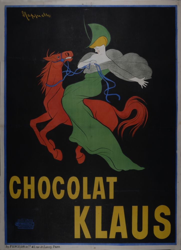 Litografia Cappiello - Chocolat Klaus, 1903