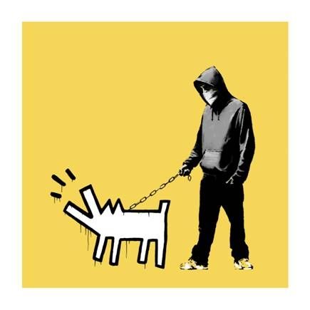 Serigrafia Banksy - Choose Your Weapon - Soft Yellow