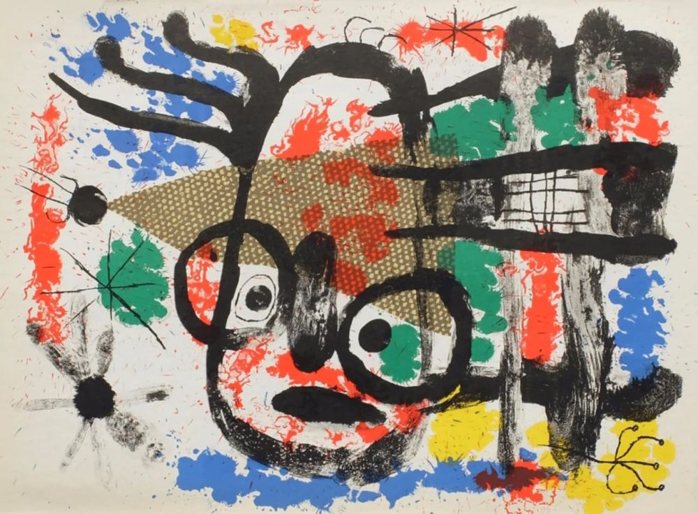 Litografia Miró - Chouette