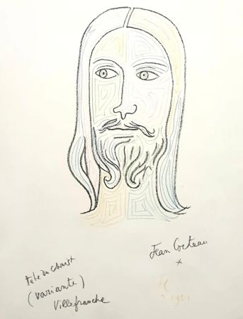 Litografia Cocteau - Christ