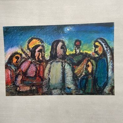 Rotocalcografia Rouault - Christ et disciples
