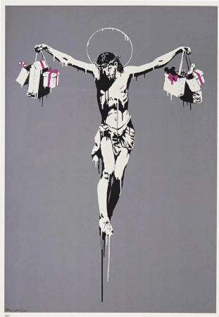 Serigrafia Banksy - Christ With Shopping Bags