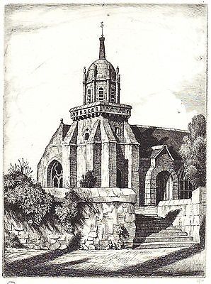 Incisione Strang - Church of Perros-Guirec