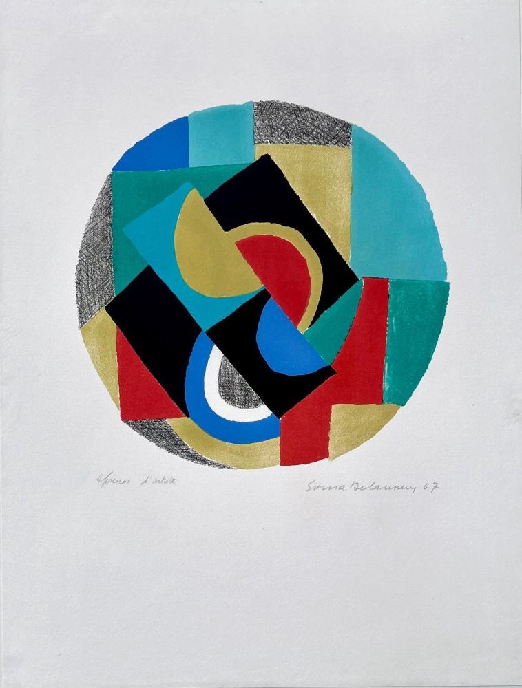 Litografia Delaunay - Cible II 