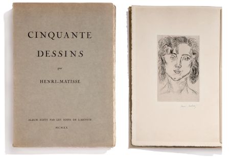 Incisione Matisse - CINQUANTE DESSINS. Avec une gravure originale signée à l'encre par Henri Matisse.