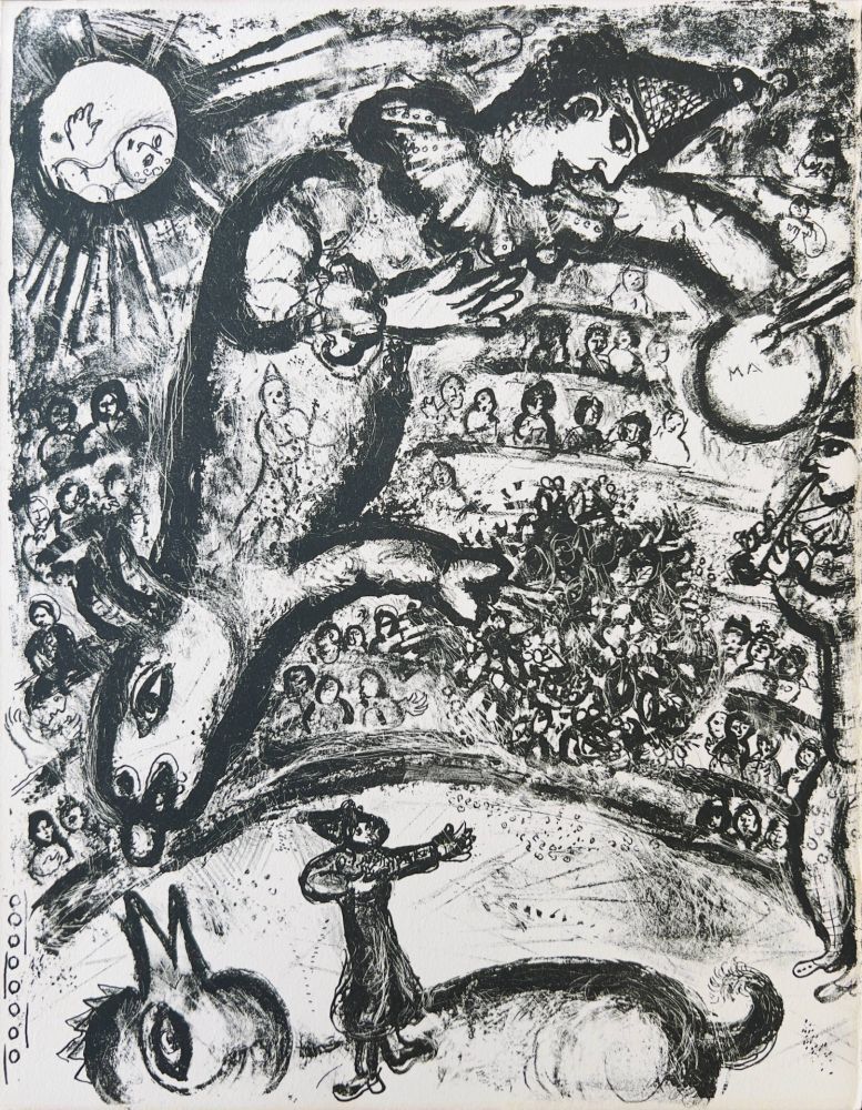 Litografia Chagall - Cirque