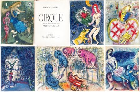 Libro Illustrato Chagall - CIRQUE. 38 lithographies originales (Tériade 1967)