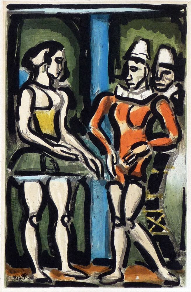 Acquaforte E Acquatinta Rouault - Cirque de L’Etoile Filante: Frontispiece – Parade