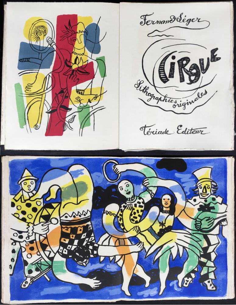 Libro Illustrato Leger - CIRQUE. Lithographies originales de Fernand Léger (Tériade 1950)