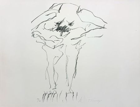 Litografia De Kooning - Clam Digger from Portfolio 9