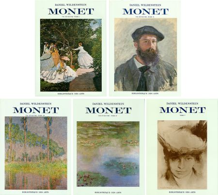Libro Illustrato Monet - CLAUDE MONET. CATALOGUE RAISONNÉ (Peintures, pastels et dessins). 5 volumes. 1974-1991