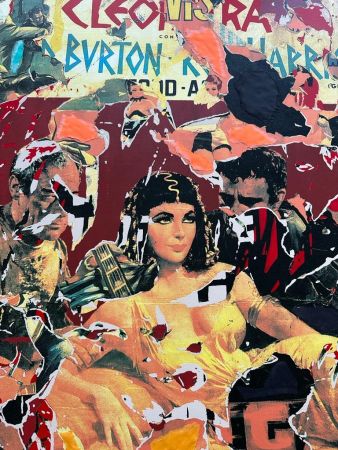 Serigrafia Rotella - Cleopatra e Richard Burton