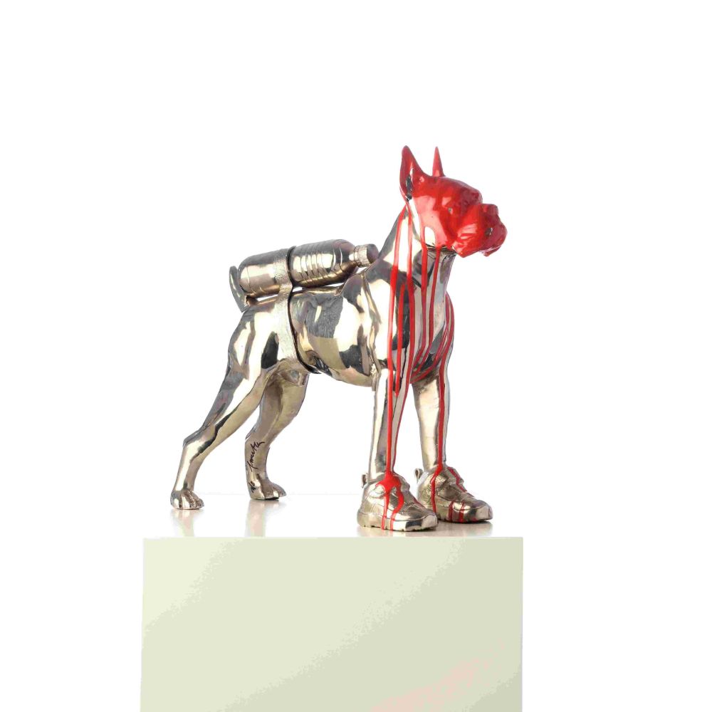 Multiplo Sweetlove - Cloned Bulldog with petbottle & shoes (red head)