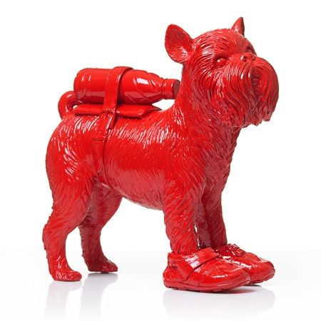 Multiplo Sweetlove - Cloned red Griffon Bruxellois with pet bottle