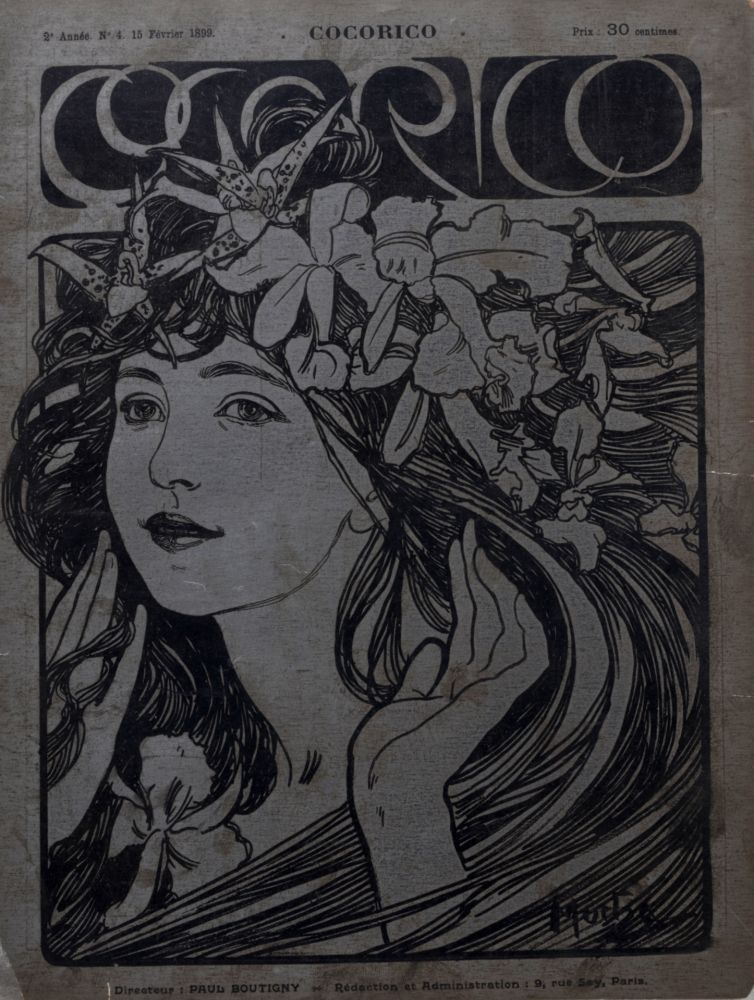 Litografia Mucha - Cocorico
