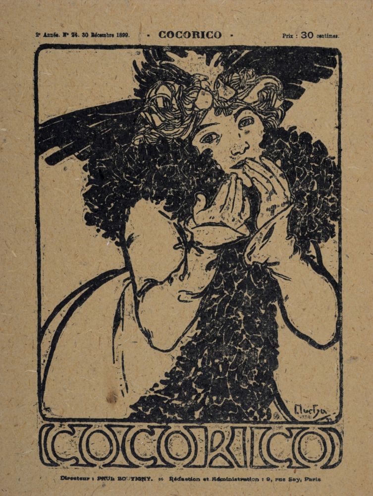 Litografia Mucha - Cocorico, 1899