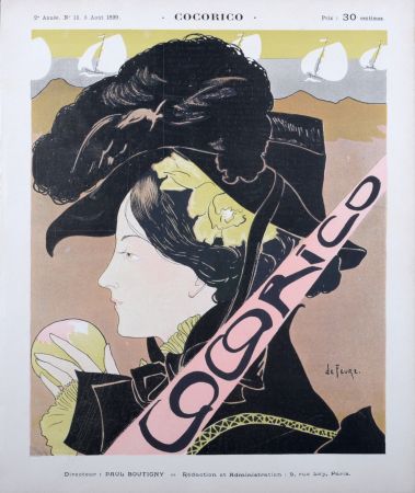 Litografia De Feure - Cocorico, 1899