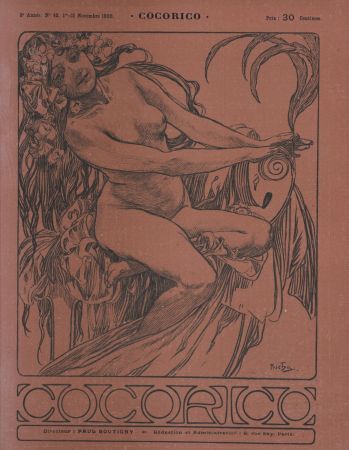 Litografia Mucha - Cocorico #2, 1900
