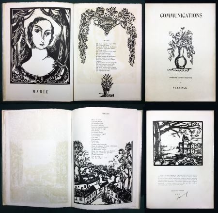 Libro Illustrato Vlaminck - COMMUNICATIONS. Poèmes & bois graves (1921).
