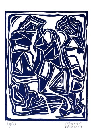 Linoincisione Gérédakis - Compisition 3