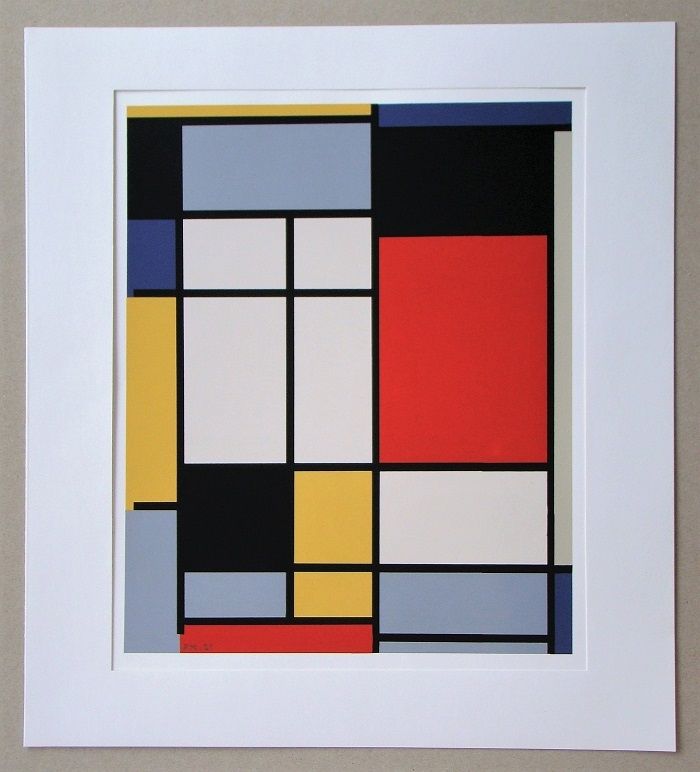Serigrafia Mondrian - Compositie - 1921