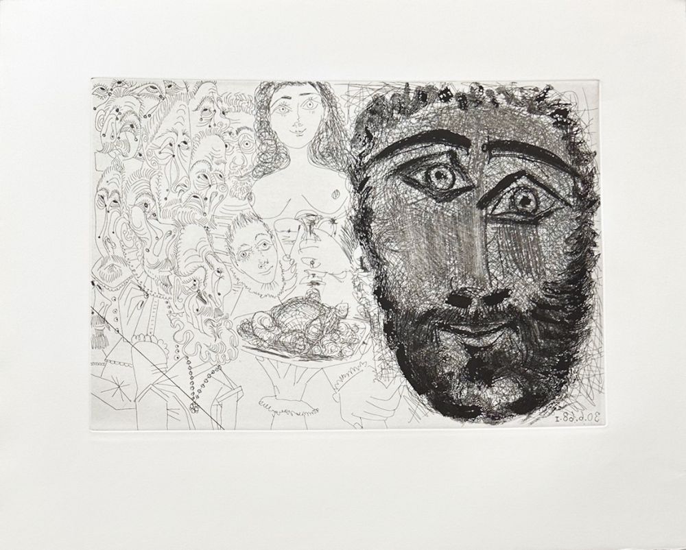 Incisione Picasso - Composition