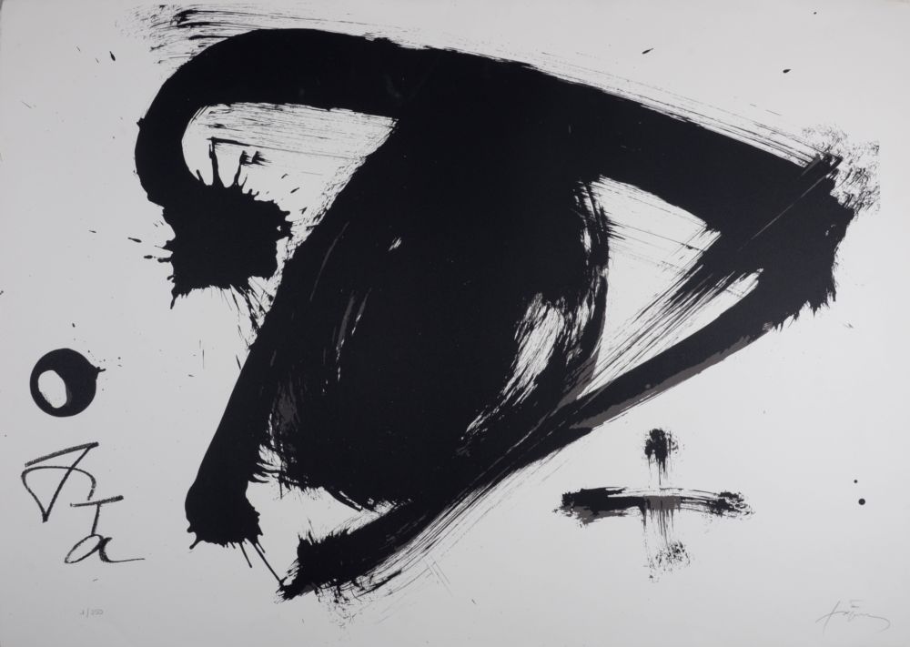 Litografia Tàpies - Composition