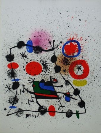 Litografia Miró - Composition