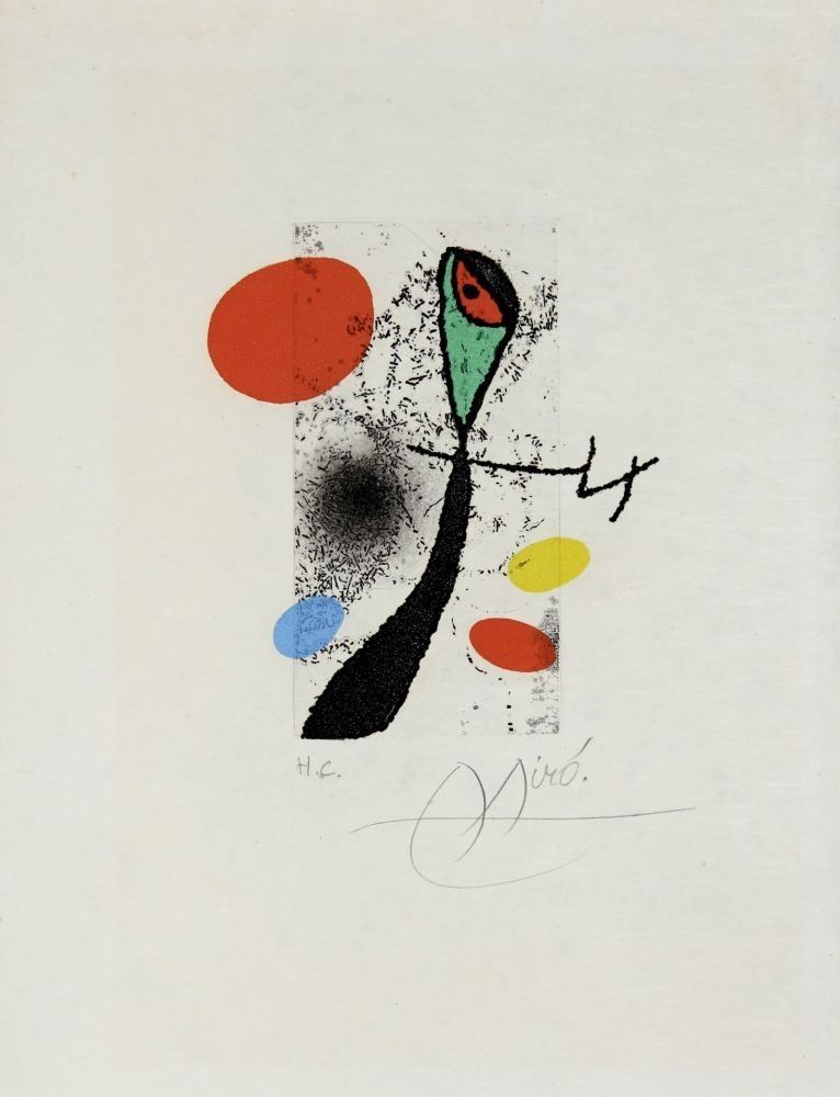 Incisione Miró - Composition