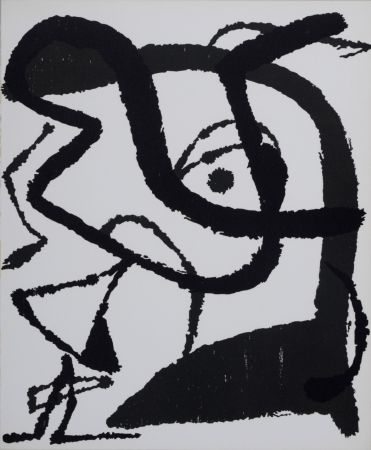 Incisione Su Legno Miró - Composition